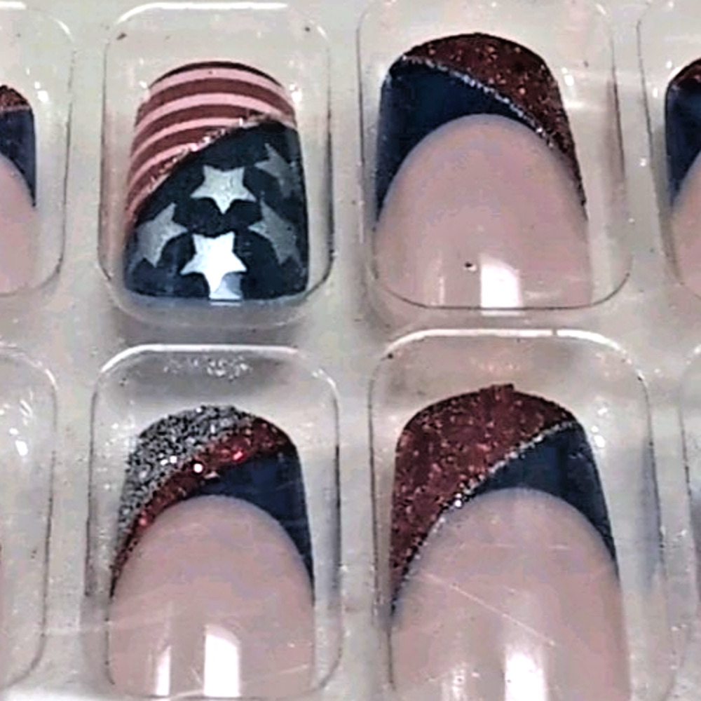 Holiday False Nail Lot of 6 Sets Halloween‎ 4th of July Christmas Valentines Day - Picture 5 of 13